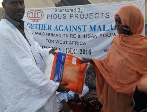 Don de moustiquaires dans les villages Mauritaniens Maliens et Guinéens